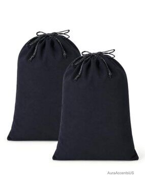 2PCS Velvet Drawstring Bags 12x16 inch Dust Bags Travel Storage Pouch